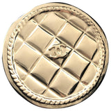Chanel matelassé gold metal pins & brooches