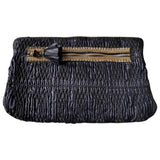 Chloé black leather clutch bag