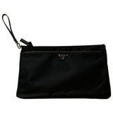 Prada tessuto  black synthetic clutch bag