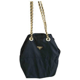 Prada navy cloth handbag