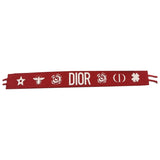 Dior red cloth bracelets