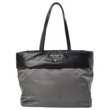Prada grey leather handbag