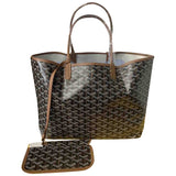 Goyard saint-louis black cloth handbag