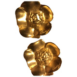Kenzo gold metal earrings