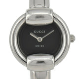 Gucci black steel watch