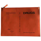 Raf Simons orange leather case