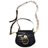 Chloé tess navy patent leather handbag