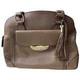 Lancel adjani beige leather handbag