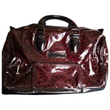 Longchamp légende brown patent leather handbag