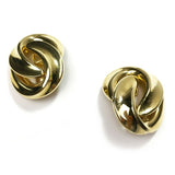 Dior gold metal earrings