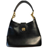 Celine black leather handbag