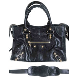Balenciaga city black leather handbag