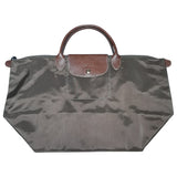 Longchamp pliage  khaki cloth handbag