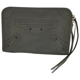 Balenciaga blackout grey leather handbag