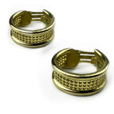 Dior gold metal earrings