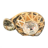 Dior gold metal rings