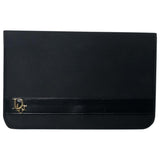 Dior black cloth clutch bag