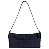 Prada tessuto  purple cloth clutch bag