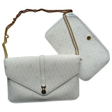 Dior white cloth handbag
