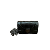Dior diorama anthracite leather handbag