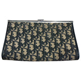 Dior navy cloth clutch bag