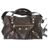 Balenciaga work brown leather handbag