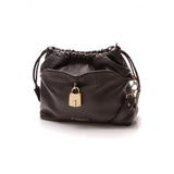 Burberry black leather handbag