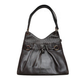 Lancel brown leather handbag