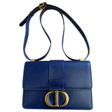 Dior 30 montaigne blue leather handbag