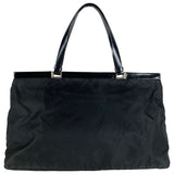 Prada tessuto  black cloth handbag