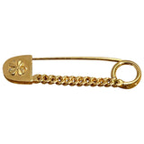 Chanel gold metal pins & brooches