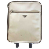 Prada beige leather travel bag