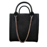 Karl Lagerfeld black leather handbag