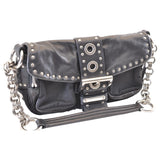 Prada black cloth backpacks