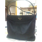 Prada tessuto  black synthetic handbag