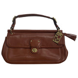 Coach brown leather handbag