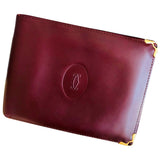 Cartier burgundy leather case
