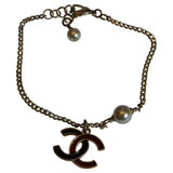 Chanel cc gold metal bracelets