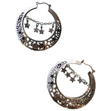 Reminiscence silver metal earrings