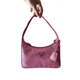Prada re-edition pink cloth handbag