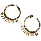 Dior j'adior gold metal earrings