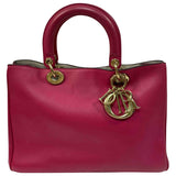 Dior diorissimo pink leather handbag