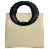 Dior ecru leather handbag