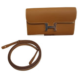 Hermès constance brown leather handbag