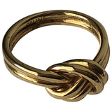 Celine knot gold metal rings