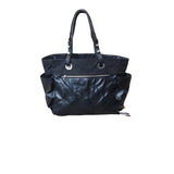 Chanel black leather handbag