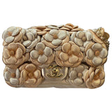 Chanel timeless/classique gold leather handbag