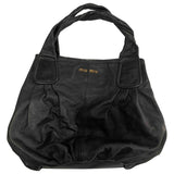 Miu Miu black leather handbag