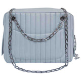 Chanel camera grey leather handbag