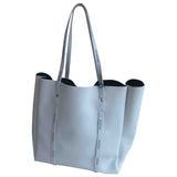 Balenciaga eveyday cabas white leather handbag
